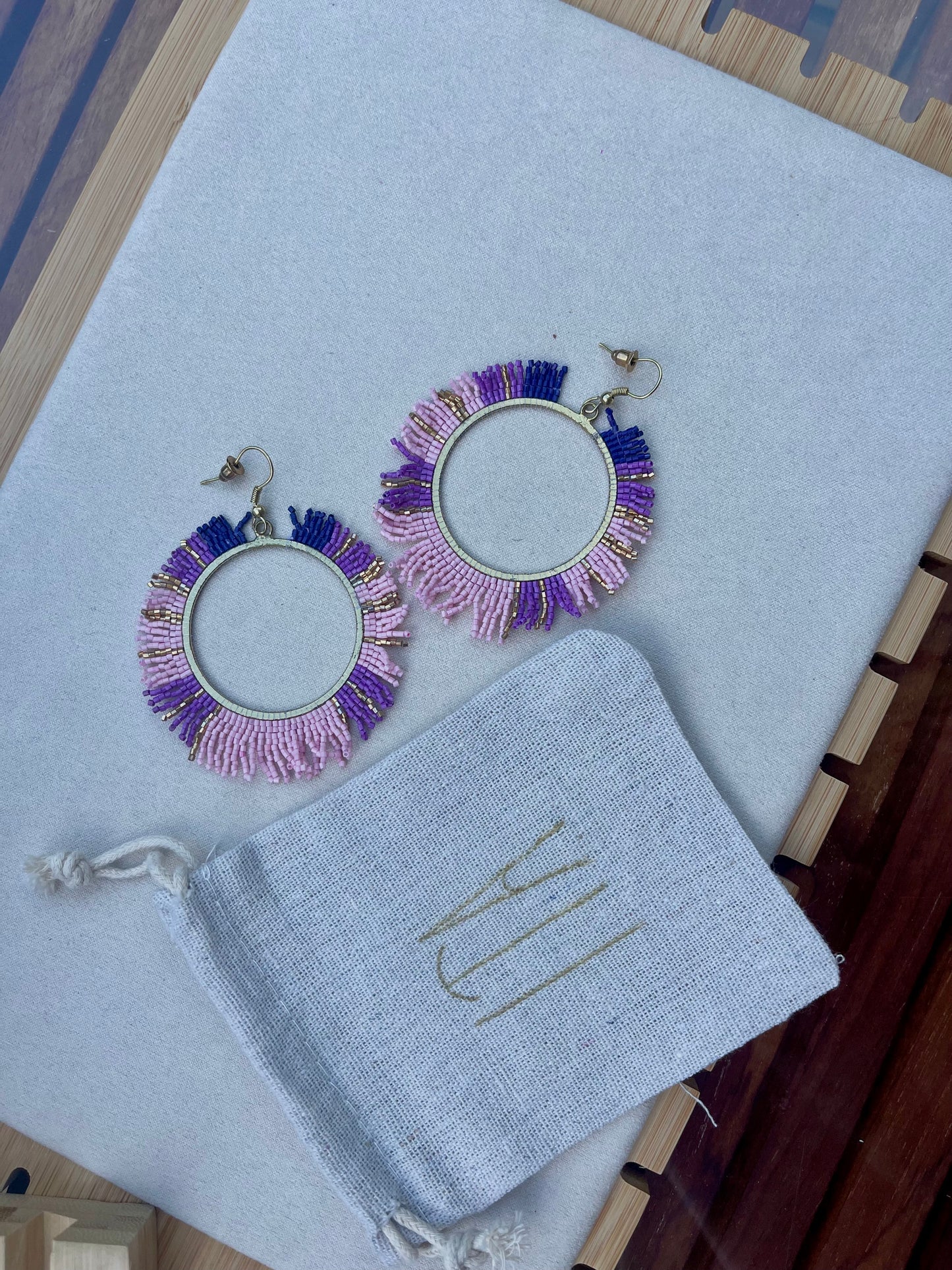 Pendientes Lila